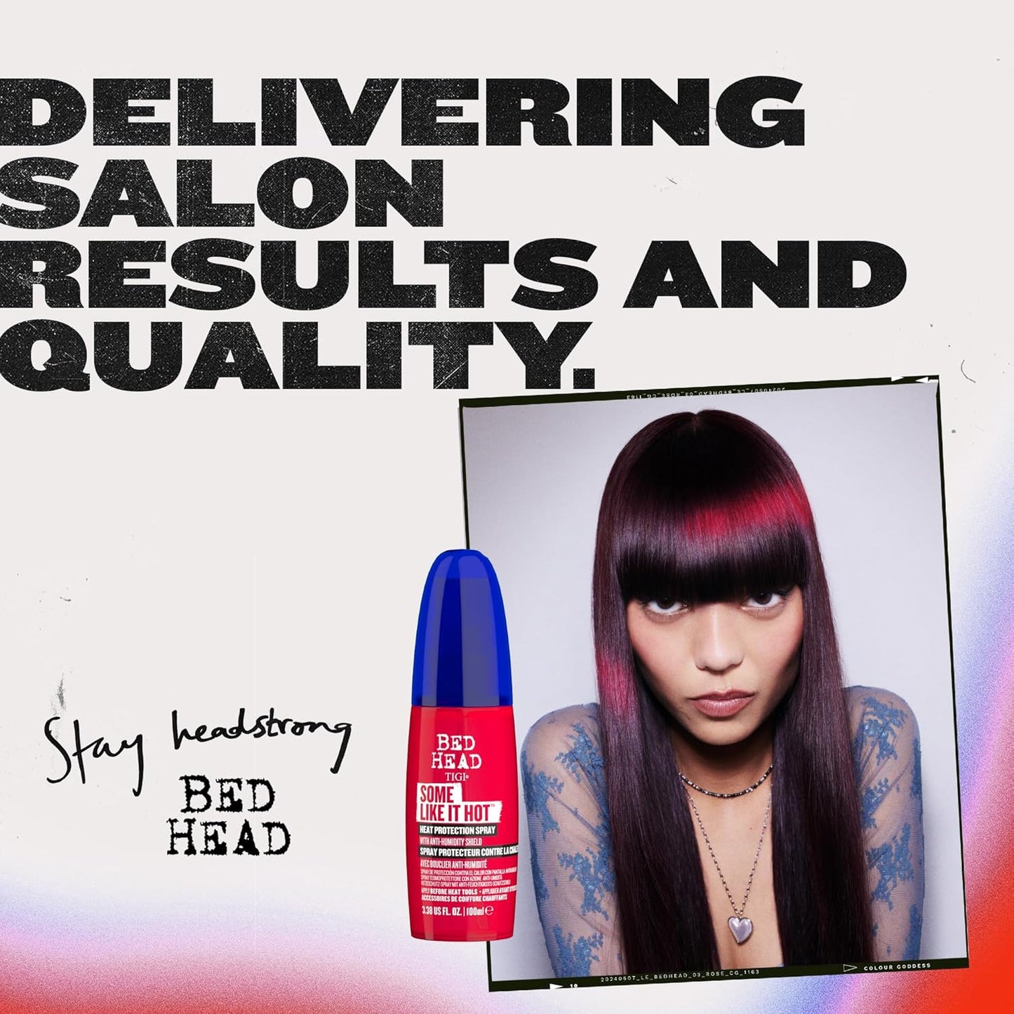 TIGI Bed Head Some Like It Hot Heat Styling Spray - Anti-Humidity Shield, Frizz Control | 3.38 fl oz