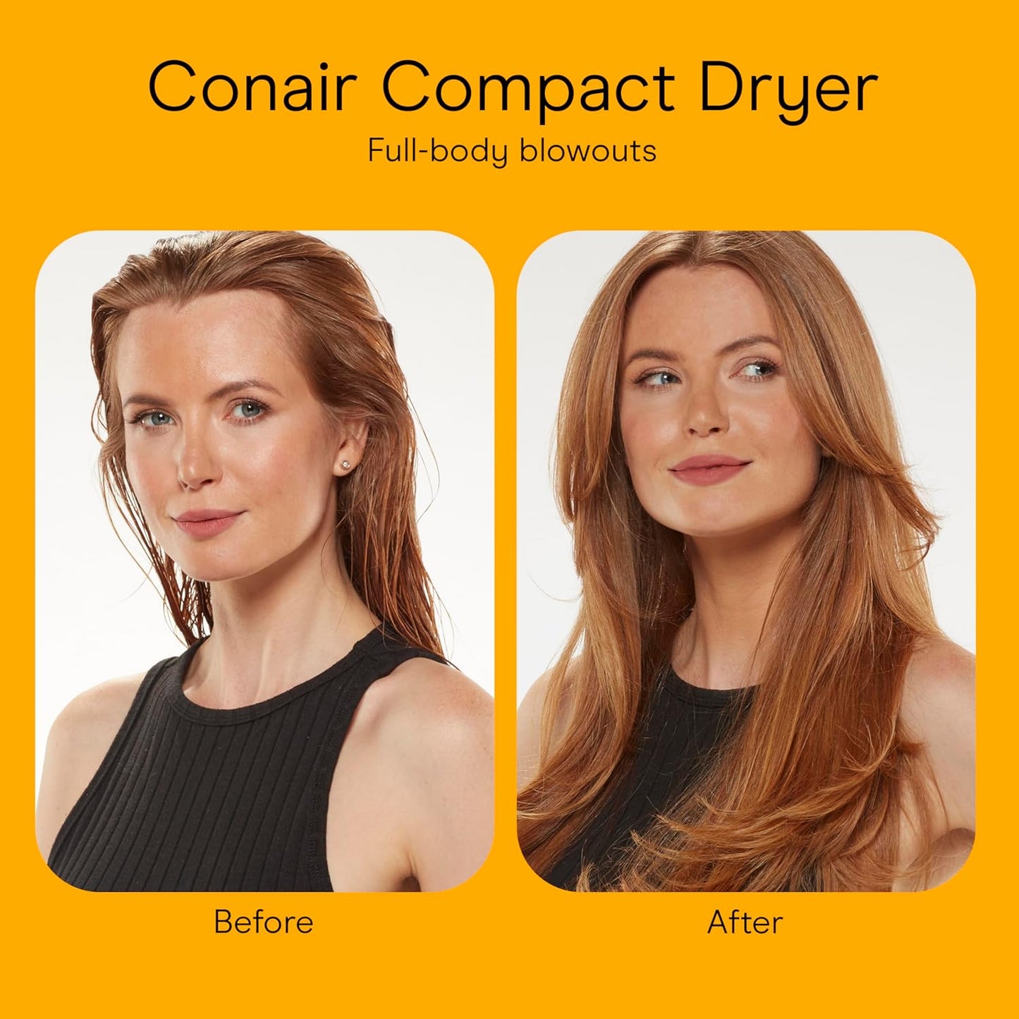 Conair Compact Hair Dryer - Lightweight 1875W Travel Blow Dryer with Dual Voltage | Grey