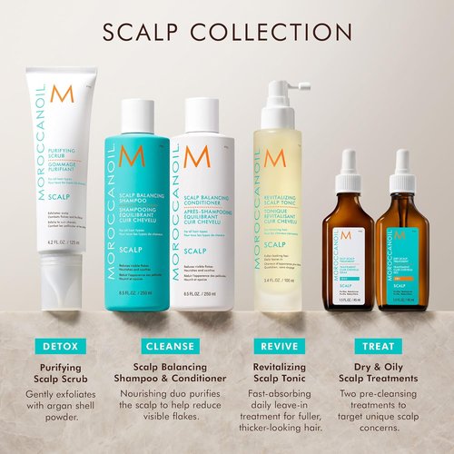 Moroccanoil Scalp Balancing Shampoo & Conditioner Bundle - Nourishing Hair Care Set