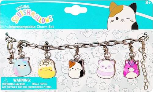 LUV HER Squishmallows Girls Add A Charm Box Set with 1 Charm Bracelet & 5 Interchangeable Charms - Ages 8+