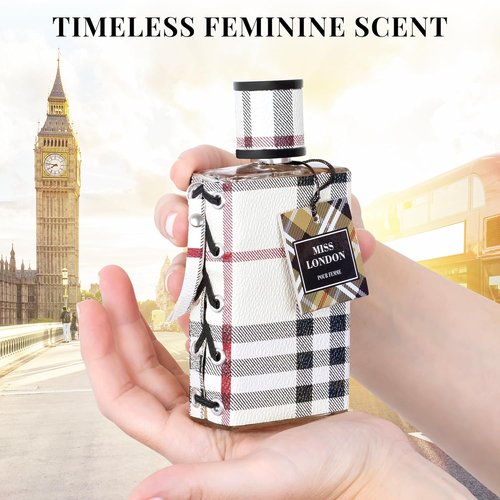 Miss London Eau De Parfum for Women - Floral Honeysuckle, Rose & Jasmine Blend - 100ml Elegant Scent for Daily Wear & Special Occasions