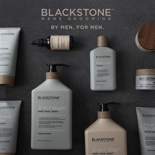 Blackstone Men's Grooming Hair Styling Pomade - Medium Hold & Natural Shine | Bourbon + Cedar (4 oz)