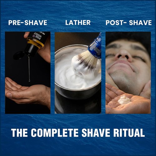 Pink Woolf Pre Shave Oil for Men - Oceanic Blue Shaving Oil for Smooth Razor Glide - Reduces Razor Burn & Irritation - 2 Fl Oz