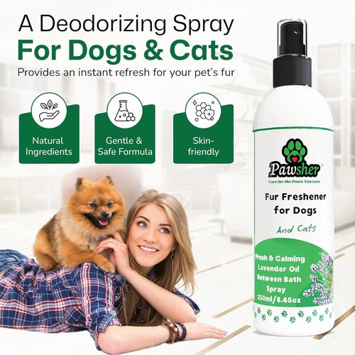 Lavender Dog Perfume Spray - Long-Lasting Cologne & Deodorizer for Dogs and Cats | Gentle Freshener - 8.45 oz