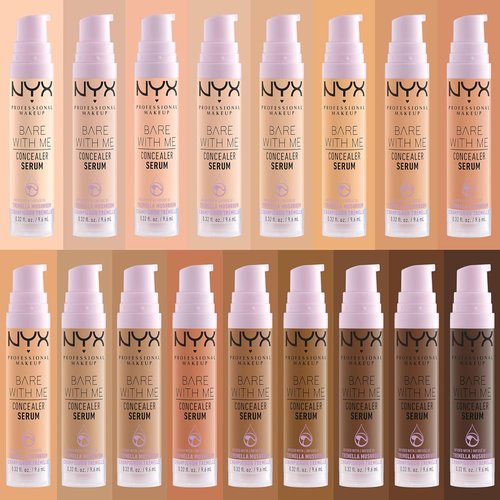 NYX PROFESSIONAL MAKEUP Bare With Me Concealer Serum - 24Hr Hydration, Lightweight Formula | Fair Shade