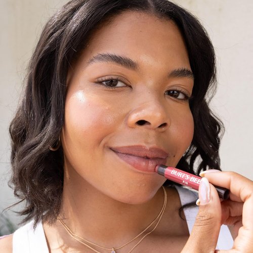 Burt's Bees Shimmer Lip Tint Set - Moisturizing Tinted Lip Balm Sticks for All-Day Hydration | Fig (4-Pack)