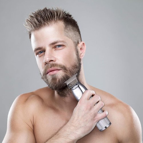 Kemei Baldheaded Hair Clippers - Professional Cordless T Blade Trimmer for Men | Rechargeable Grooming Kit