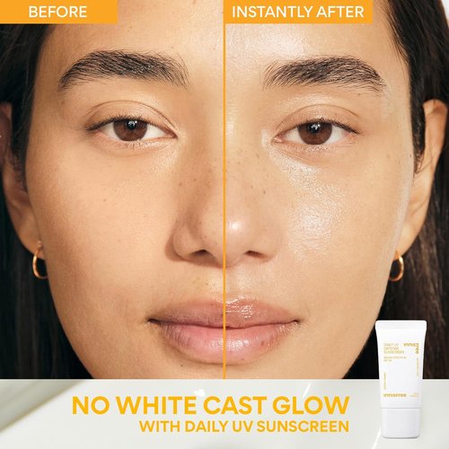 Innisfree Daily UV Defense SPF 36 | Lightweight Korean Face Sunscreen with Invisible Finish & Hydration
