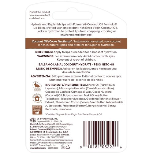 Palmer's Coconut Oil Formula Lip Balm Duo - All-Day Moisturization for Dry, Cracked Lips | 1 Pack