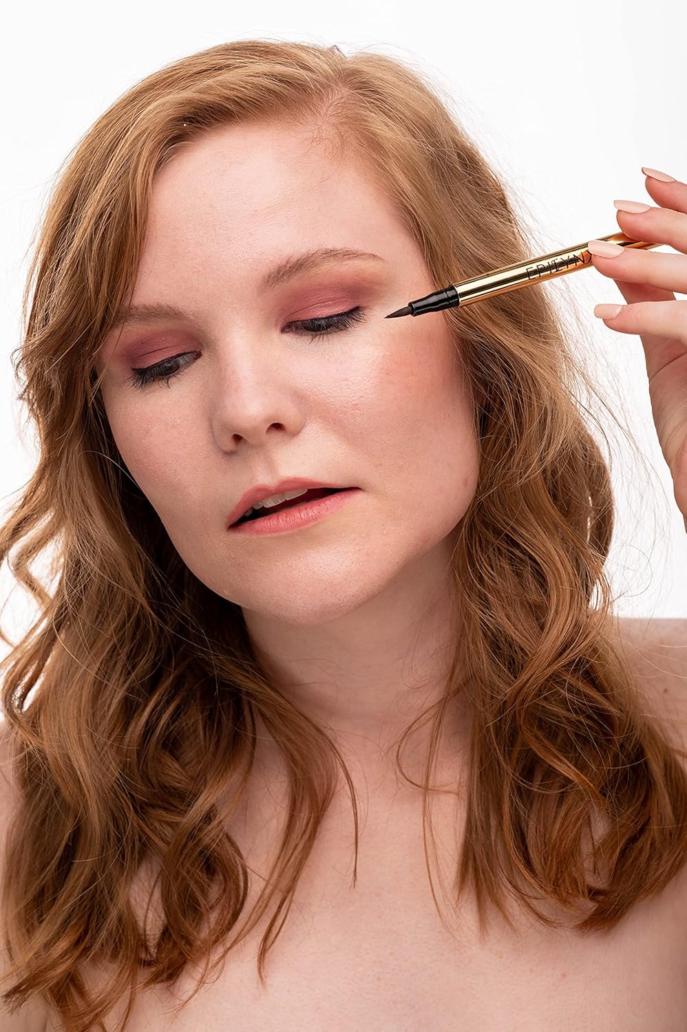 Skiennix Liquid Eyeliner - Hypoallergenic, Long-Lasting Waterproof Formula | Smooth Application, Brown 2mL