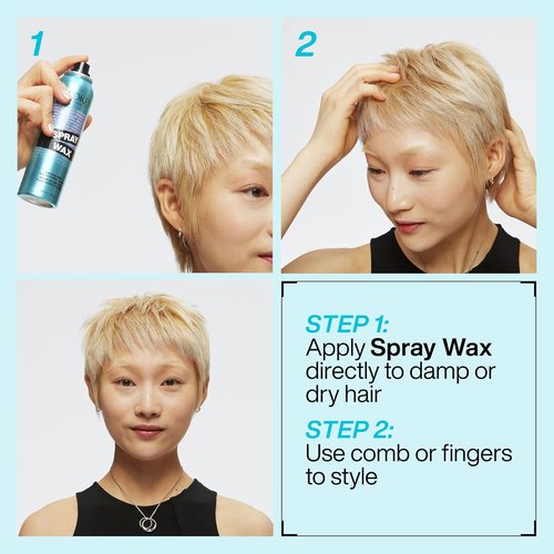 Redken Spray Wax - Invisible Texture Mist for All Hair Types | High Impact Finishing Spray for Volume & Dimension