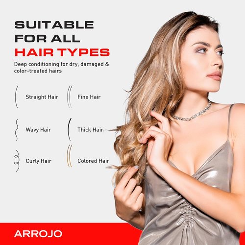 Arrojo Hair Repair Treatment - 5.1 Fl Oz | Cruelty-Free Keratin Conditioner Mask for Dry, Damaged Hair