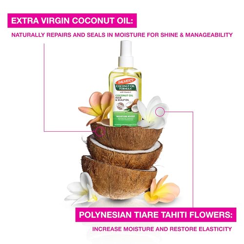 Palmer's Coconut Oil Hair and Scalp Oil Spray - Restorative Hydration & Shine, 5.1 Oz