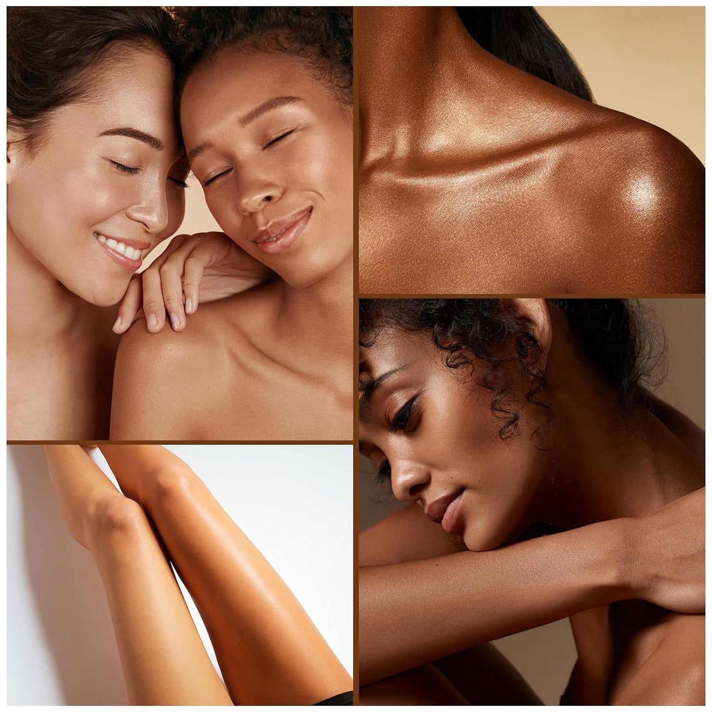 Sunless Tanning Drops - Natural Glow Self Tanner Serum with Hyaluronic Acid & Vitamin E | Fragrance-Free, Lightweight Formula for Face & Body