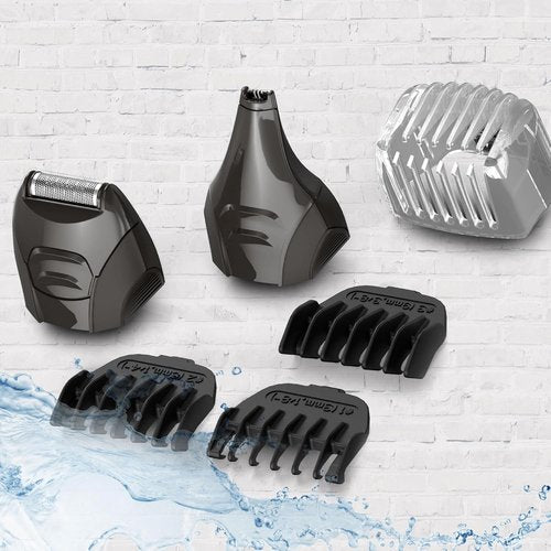Remington All-in-One Grooming Kit - Lithium Powered 8-Piece Set with Trimmer & Shaver | Black