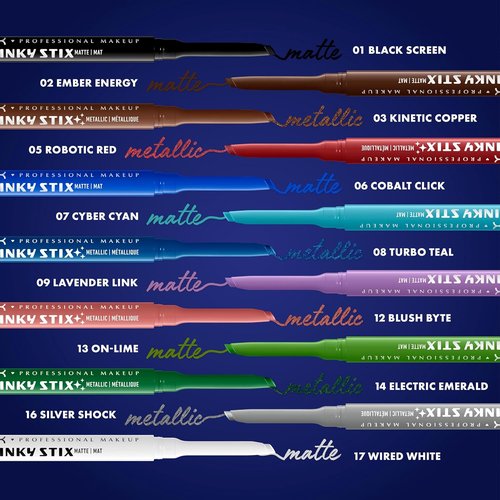 NYX PROFESSIONAL MAKEUP Epic Inky Stix Eyeliner - Waterproof Cream Gel Formula, 24HR Wear | 01 Black Screen (Matte Black)