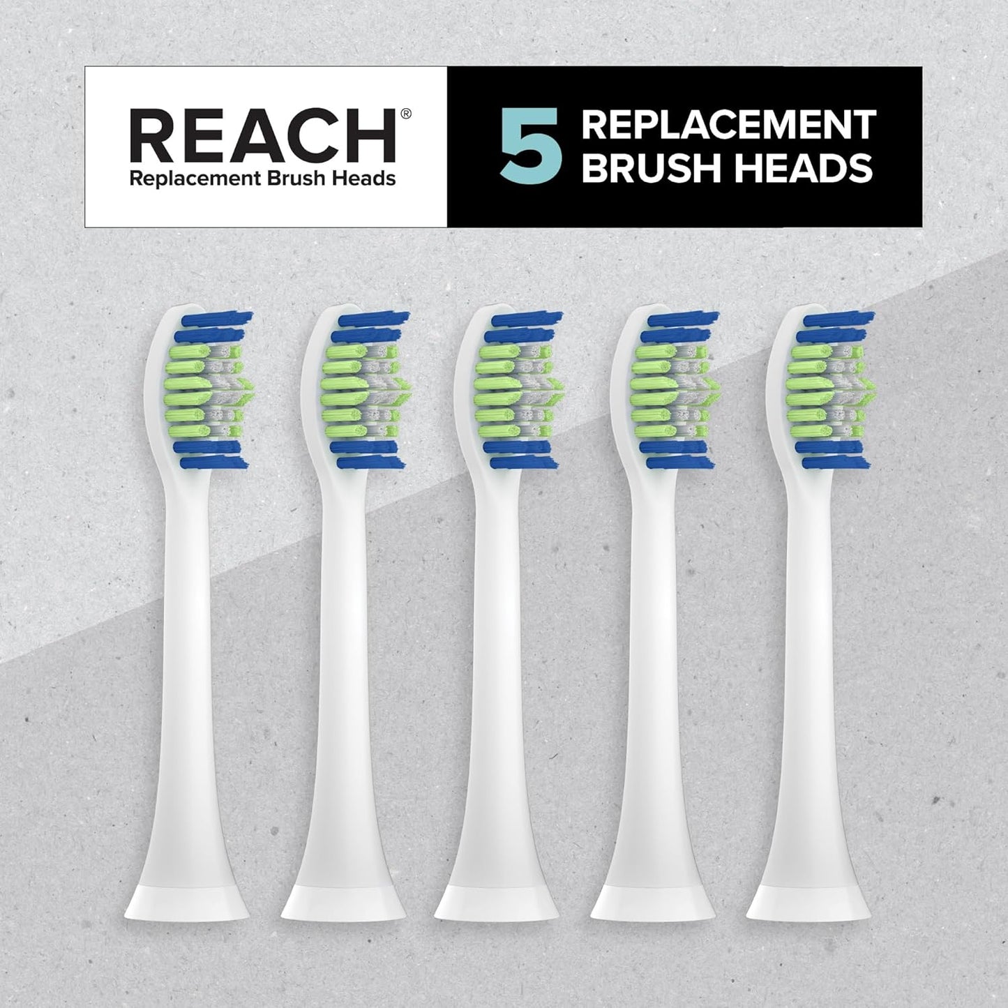 SmileSonic Pro Replacement Toothbrush Heads - Compatible with Philips Sonicare | 5 Count
