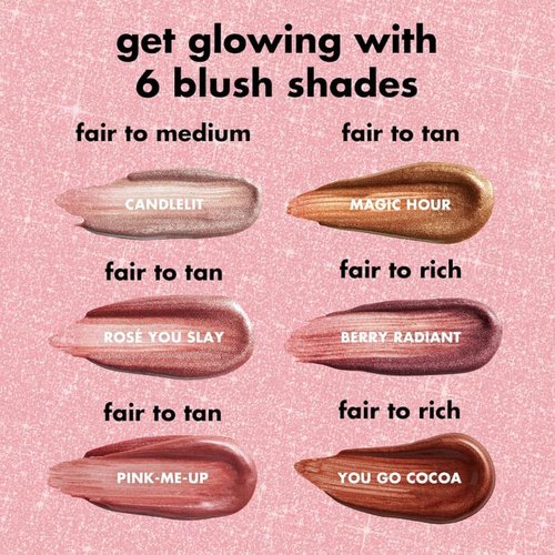 e.l.f. Halo Glow Blush Wand - Radiant Liquid Blush Infused With Squalane | Vegan & Cruelty-Free, Rosé You Slay