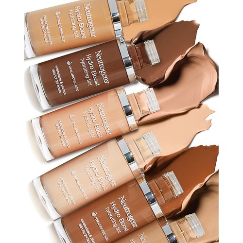 Neutrogena Hydro Boost Hydrating Tint - Lightweight Oil-Free Foundation with Hyaluronic Acid | 20 Natural Ivory, 1.0 fl. oz