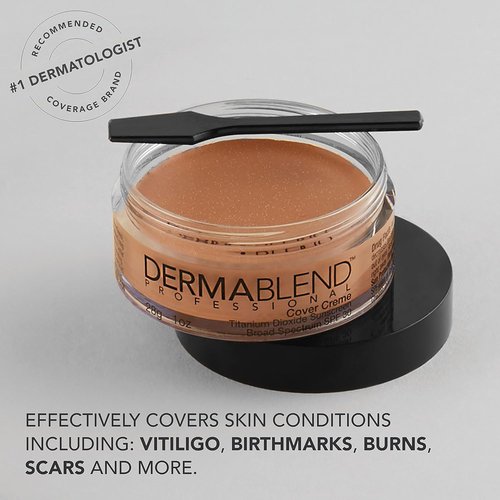 Dermablend Cover Crème - Full Coverage Foundation & Hydrating Concealer with SPF 30 - 1 Oz
