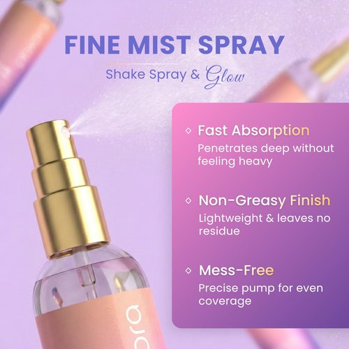 Ploxora White Truffle Spray Serum, Hydrate, Soothes and Glow | Lightweight | Absorbs Fast | Botanical Oils, 5% Niacinamide, 100 ml Spray Pump Bottle