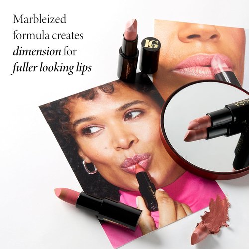 Laura Geller New York Italian Marble Sheer Lipstick - Hydrating Strawberry Toffee - Lightweight with Vitamin E & Caster Seed Oil