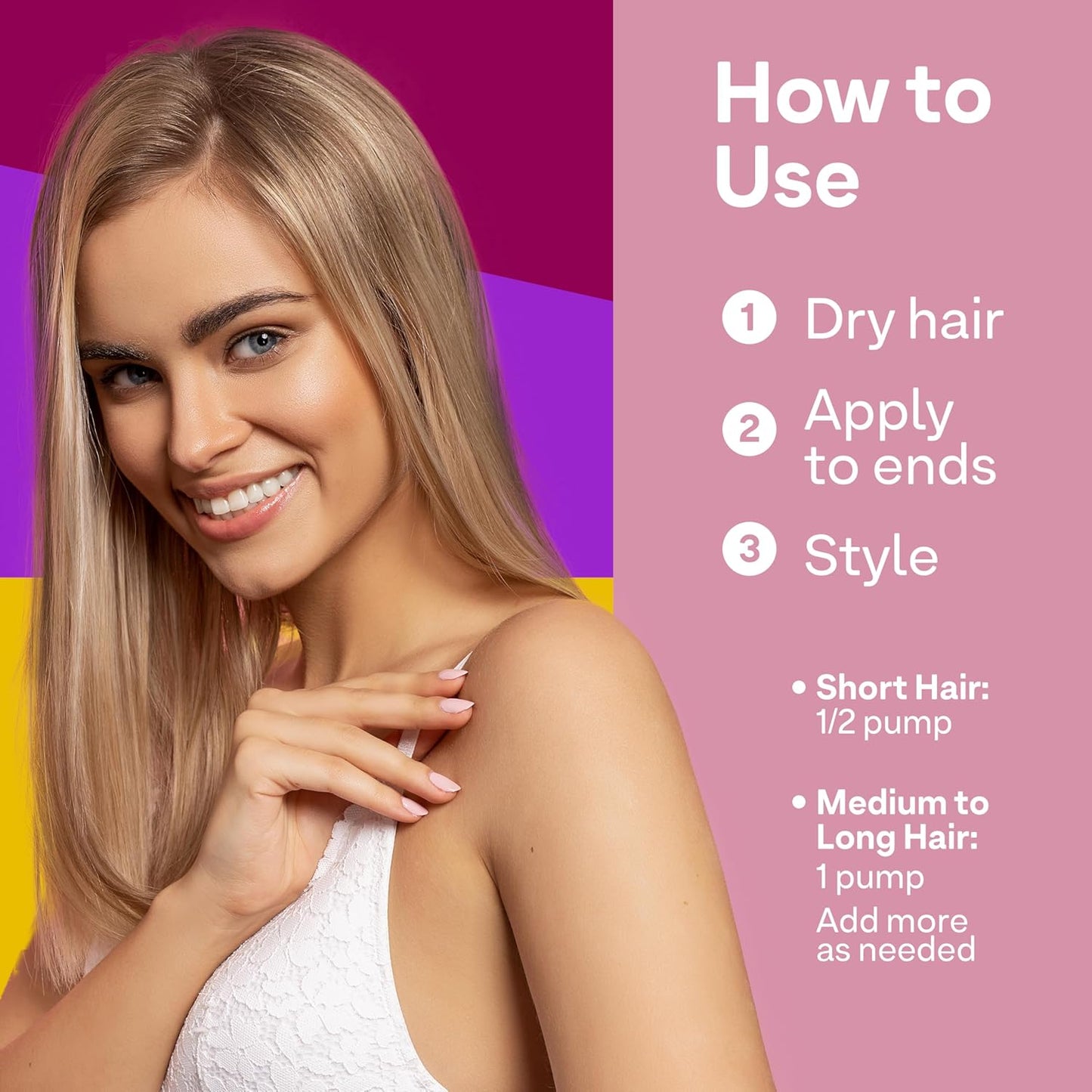 Colorproof Smooth Drops - 1.86 Fl. Oz. Non-Greasy Anti-Frizz Hair Drops | Humidity-Resistant & Color Protecting, White Tea Scent