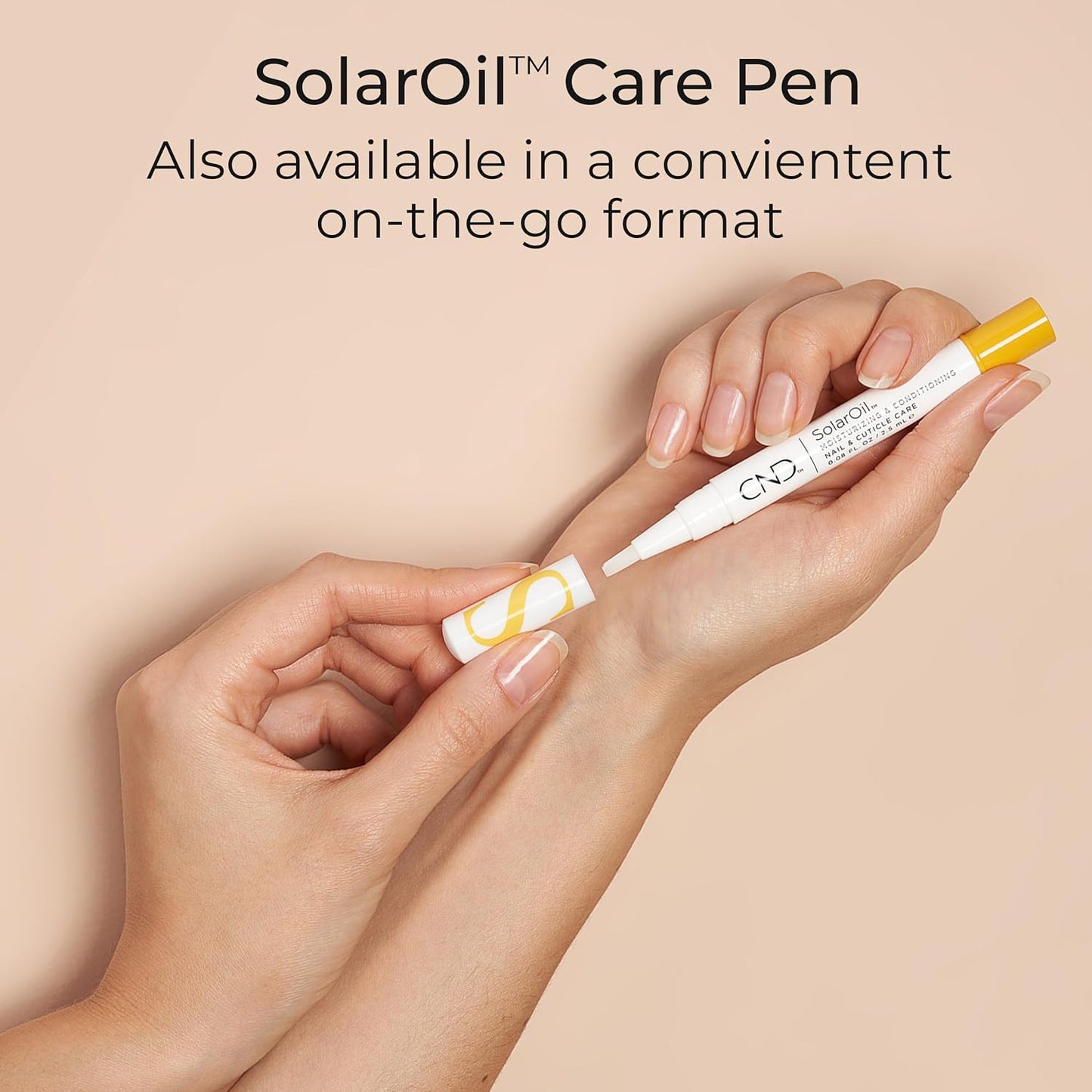 CND SolarOil Cuticle Oil - Natural Jojoba & Vitamin E Blend for Moisturizing Skin | 0.25 Fl Oz