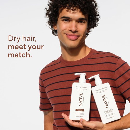 Native Coconut & Vanilla Shampoo & Conditioner - Naturally Derived, Sulfate & Dye Free | All Hair Types, 2-Pack
