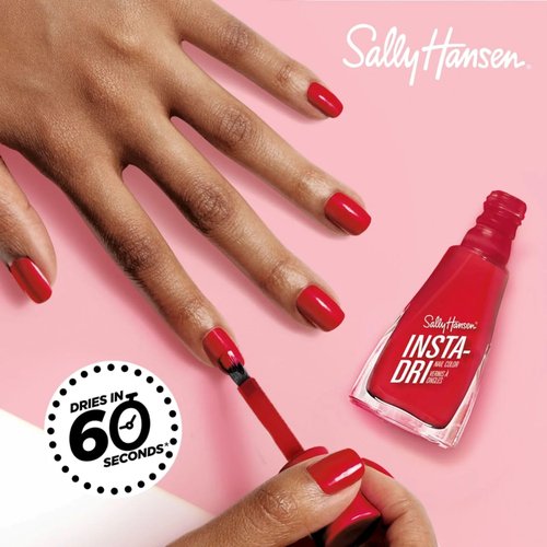 Sally Hansen Insta-Dri Nail Polish | Quick Dry, Long Lasting, Streak-Free Shine | Opaque, Shiny | 507 Time to Indi-go | Deep Indigo Blue Nail Color.