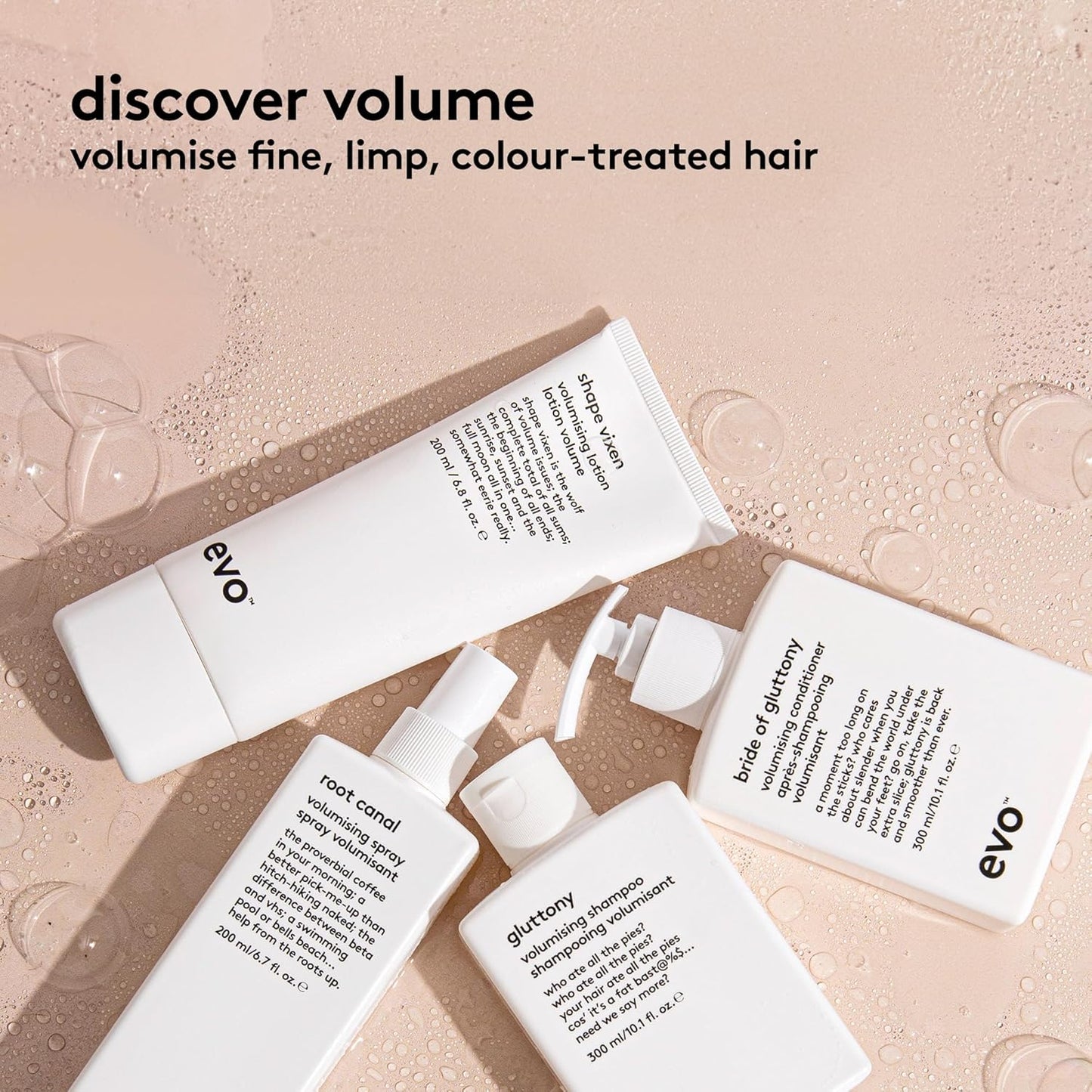 Evo Shape Vixen Volumizing Lotion - Professional Blow Dry Texture Mask for Fine Straight Hair