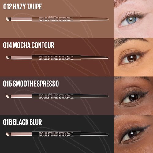 MAYBELLINE Sculpting Stix 2-in-1 Eyeliner - Long-Lasting Brown Eye Liner, Smudge & Sweat-Resistant, Mocha Contour, 1 Count