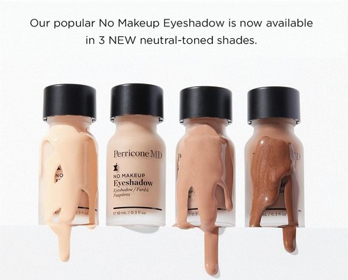 Perricone MD No Makeup Liquid Eyeshadow - Hydrating Anti-Aging Serum - Crease-Proof & Brightening - Long-Wearing Satin Finish