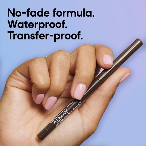 Almay All-Day Eyeliner Pencil - Hypoallergenic, Long-Wearing & Water-Resistant | 209 Black Raisin, 0.01 oz