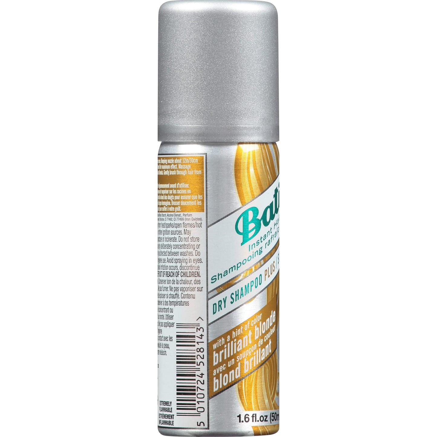 Batiste Dry Shampoo Brilliant Blonde Mini Travel Size 1.6 oz (Pack of 3)