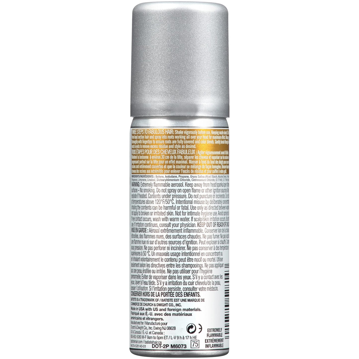 Batiste Dry Shampoo Brilliant Blonde Mini Travel Size 1.6 oz (Pack of 3)