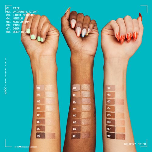 NYX PROFESSIONAL MAKEUP Wonder Stick, Face Shaping & Contouring Stick - Universal Light