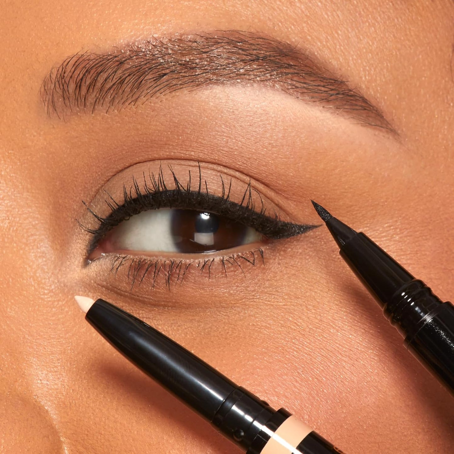 Tarte Double Take Awake Micro Liquid Liner - 2-in-1 Amazonian Clay Eyeliner Pen for Bold, Longwear, Waterproof Eyes