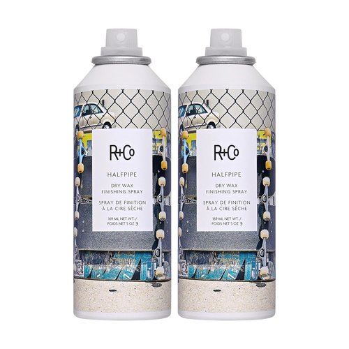 R+Co Halfpipe Dry Wax Finishing Spray - Workable Texture & Buildable Hold | Vegan & Cruelty-Free | 5 Oz
