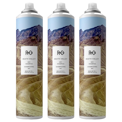 R+Co DEATH VALLEY Dry Shampoo – 3 Pack, Oil-Absorbing & Volumizing Spray, Refreshes Hair Between Washes, All Hair Types