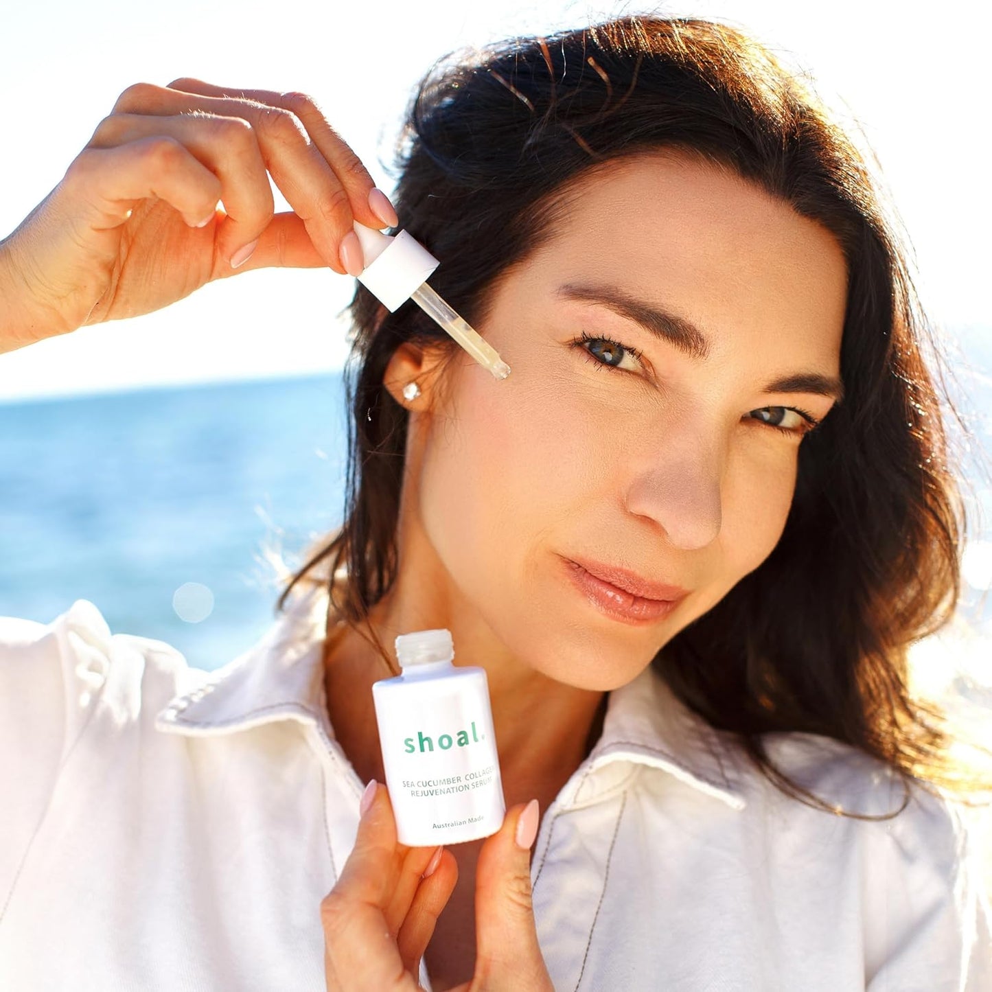 Shoal Sea Cucumber Collagen Serum - Firming & Hydrating Anti-Aging Formula with Peptides & Hyaluronic Acid | 30ml