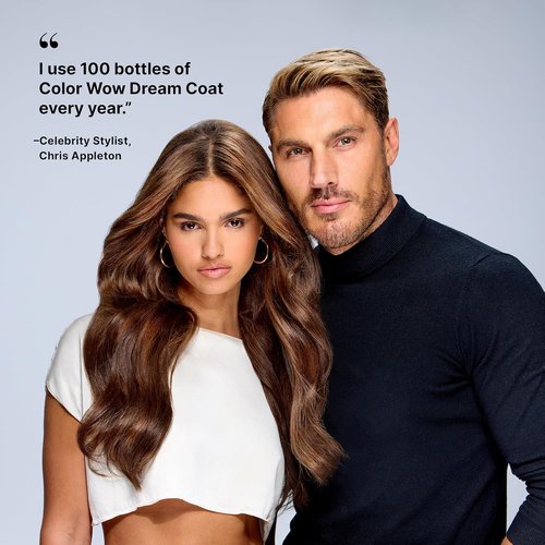 COLOR WOW Dream Coat Anti-Humidity Treatment Spray - Award-Winning Anti-Frizz Leave-In Spray for Shiny, Smooth Hair