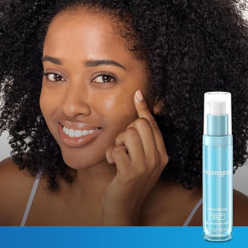 Neutrogena Hydro Boost Face & Neck Serum - Fast-Absorbing Hydrating Moisturizer with Hyaluronic Acid | 1 fl. oz