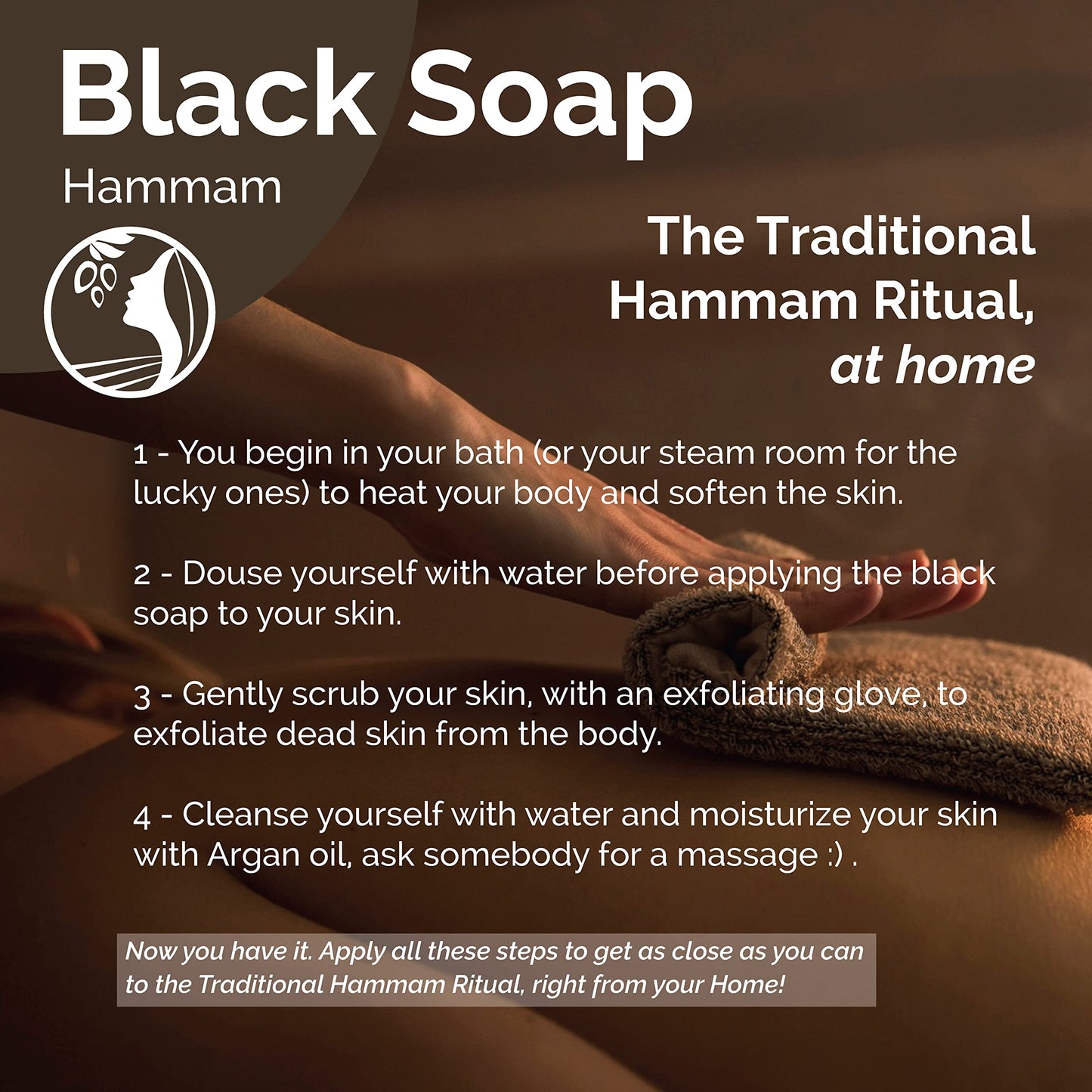 Fatima's Garden Eucalyptus Black Soap - Purifying Cleanser, 450g