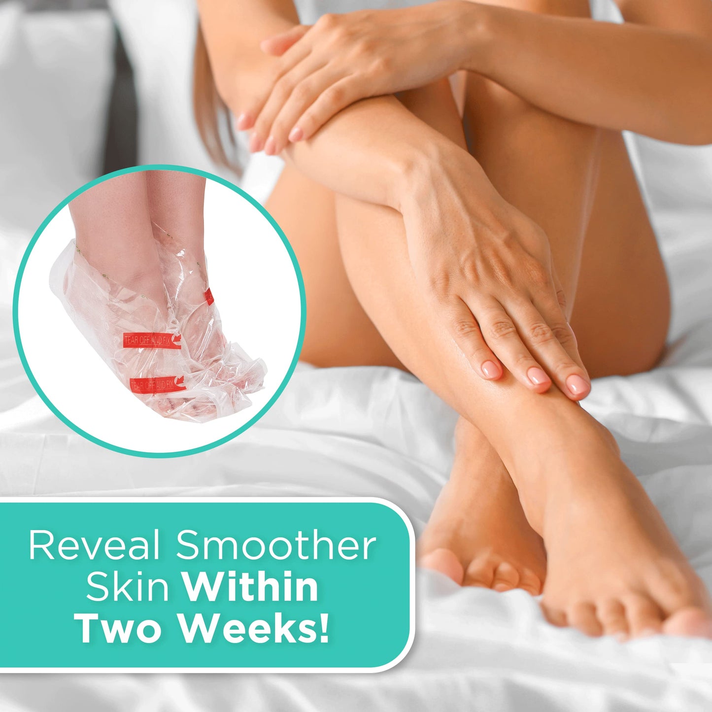 DERMORA Foot Peel Mask - 2 Pack of Large Size Skin Exfoliating Foot Masks for Dry, Cracked Feet, Callus, Dead Skin Remover - Feet Peeling Mask for baby soft feet, Original Scent