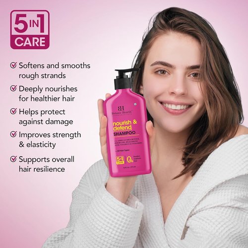 Botanic Hearth African Shea Butter Shampoo - Nourishing Jojoba Oil & Hyaluronic Acid | Clarifying Formula for All Hair Types, 16 Fl Oz