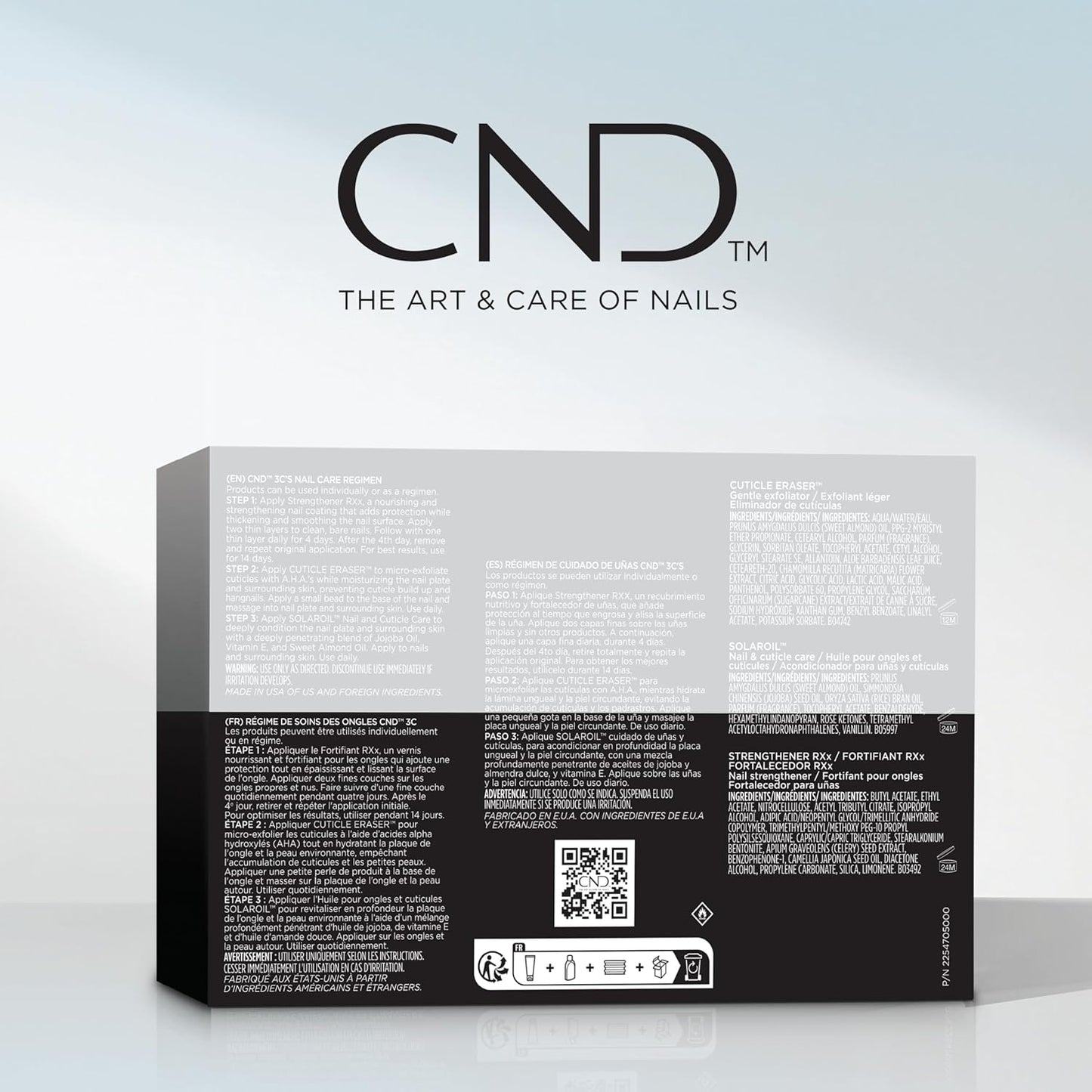 CND™ Care.Condition.Coat™ Kit - Nail Strengthener, Cuticle Cream & Oil - 3-Piece Nail Treatment Set