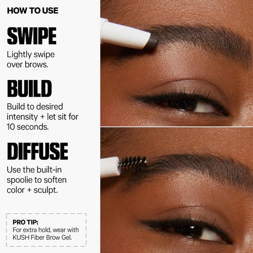 Milk Makeup KUSH Brow Shadow Stick - Define, Shape & Fill for Fuller Brows | Waterproof, 12-Hour Wear