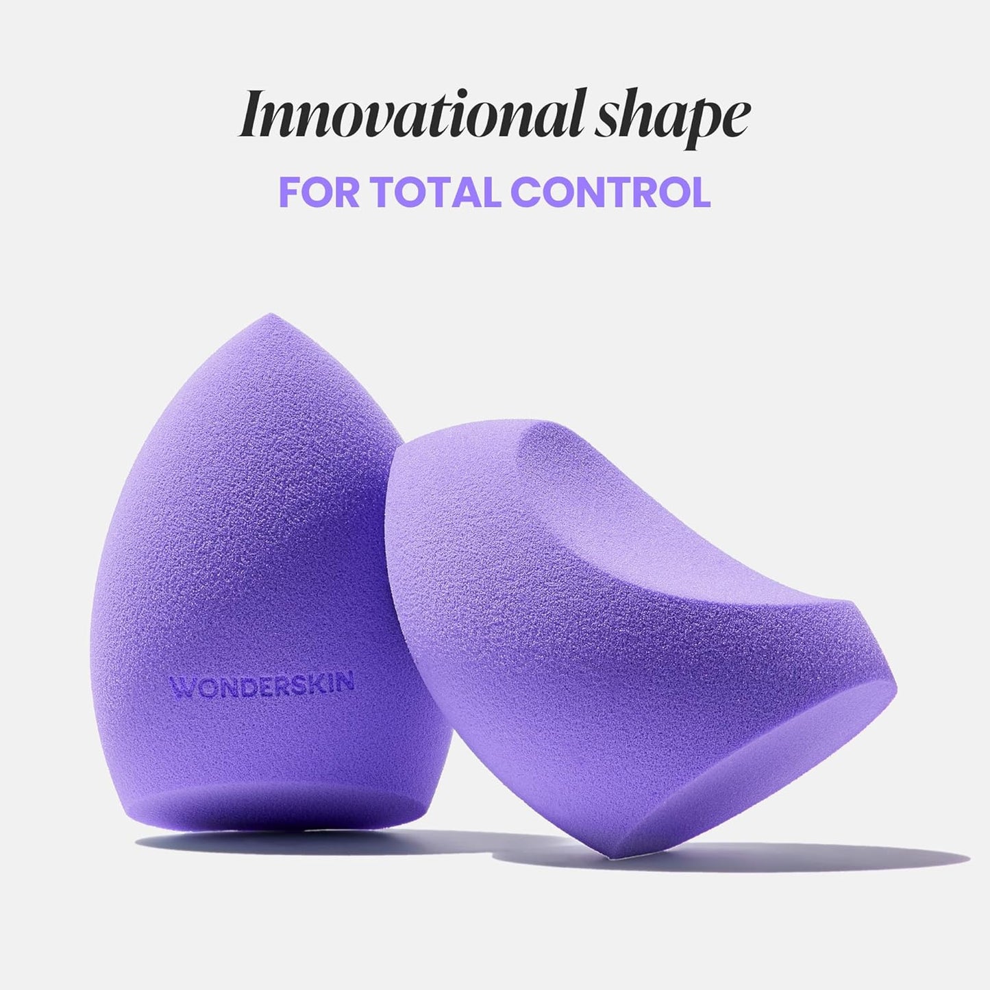 Wonderskin Curve Blender - Ergonomic Makeup Sponge for Seamless Blending & Contouring | Ideal for Foundation, Creams & Powders