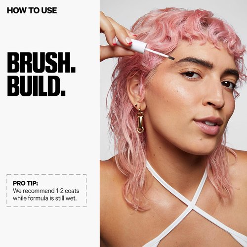 Milk Makeup KUSH Fiber Brow Gel - Tinted Gel for Fuller, Natural-Looking Eyebrows | Vegan & Conditioning Formula